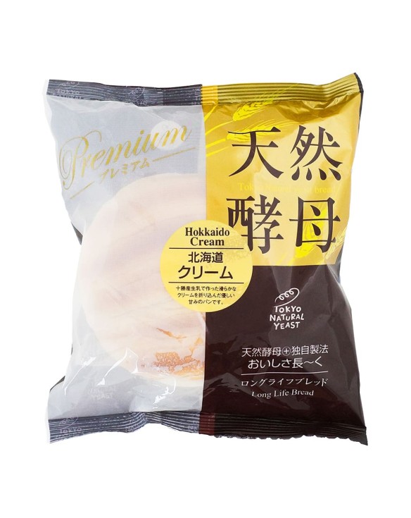 Pan de levadura natural con crema Hokkaido 95g