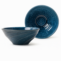 Cuenco de porcelana "esmalte-azul" 18,5x7,5CM