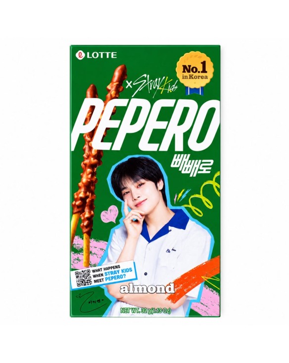 Palitos chocolate con almendras PEPERO (LOTTE) 32g