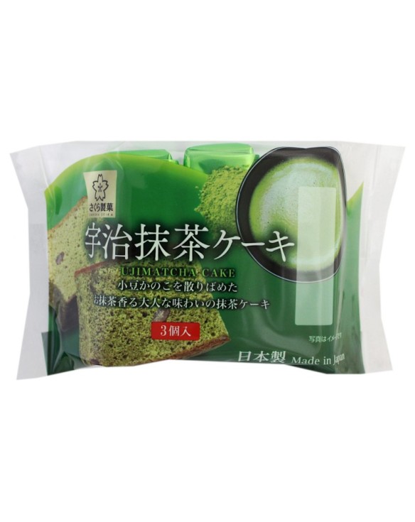 Pastel castella de Uji matcha (H FOODS) 120g