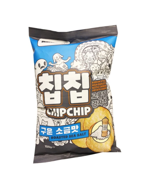 Patatas fritas artesanales sabor a sal marina tostada (KAUBOI) 100g