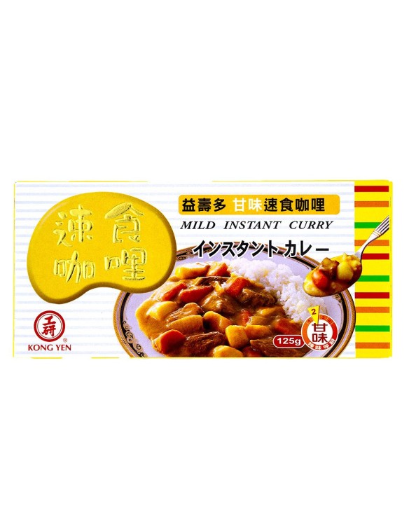 Pasta de curry suave instantaneo tabletas Kong Yen 125g