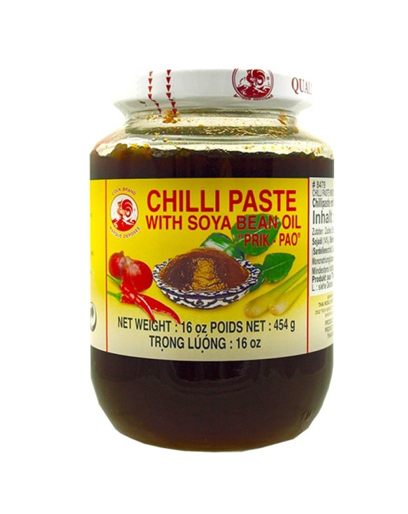 Pasta de Chili Cock con Aceite de Soja y Gambas 454g