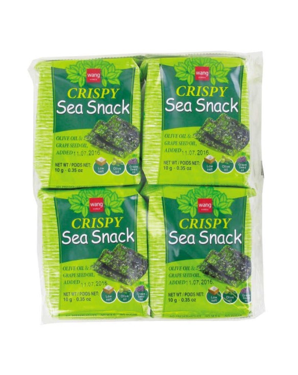 Algas Nori Wang para Snack 4 Paquetes