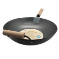 Sartén redonda con asas y mango 14"