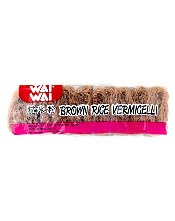 Fideos de arroz integral "vermicelli" waiwai 500g