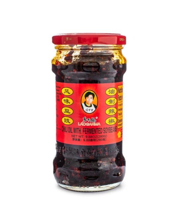 Salsa de Alubias Negras Picante (Laoganma) 280g