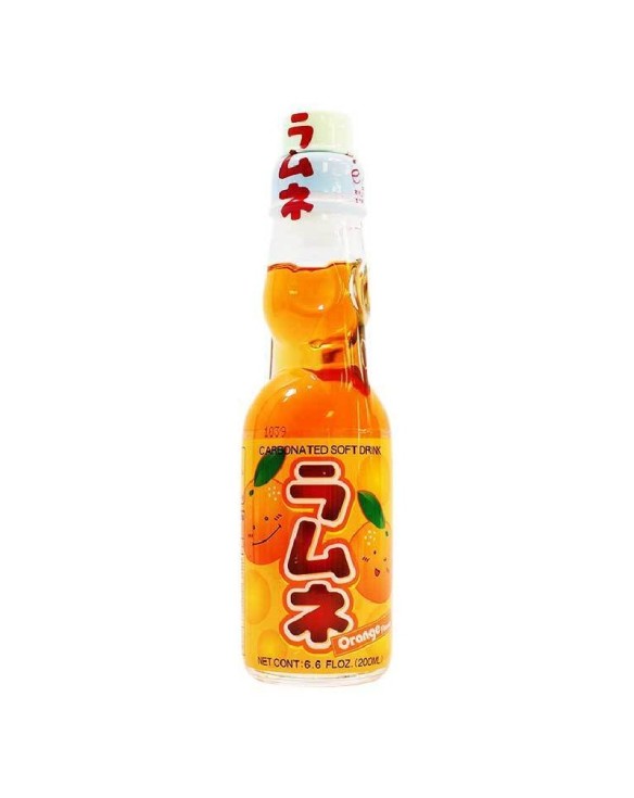 Bebida gaseosa de naranja Ramune 200ml