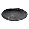 Plato redondo de porcelana black maru 3,5cm