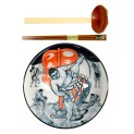 Set "Asakusa": 1 Cuenco 20x7cm, Palillos y Cuchara