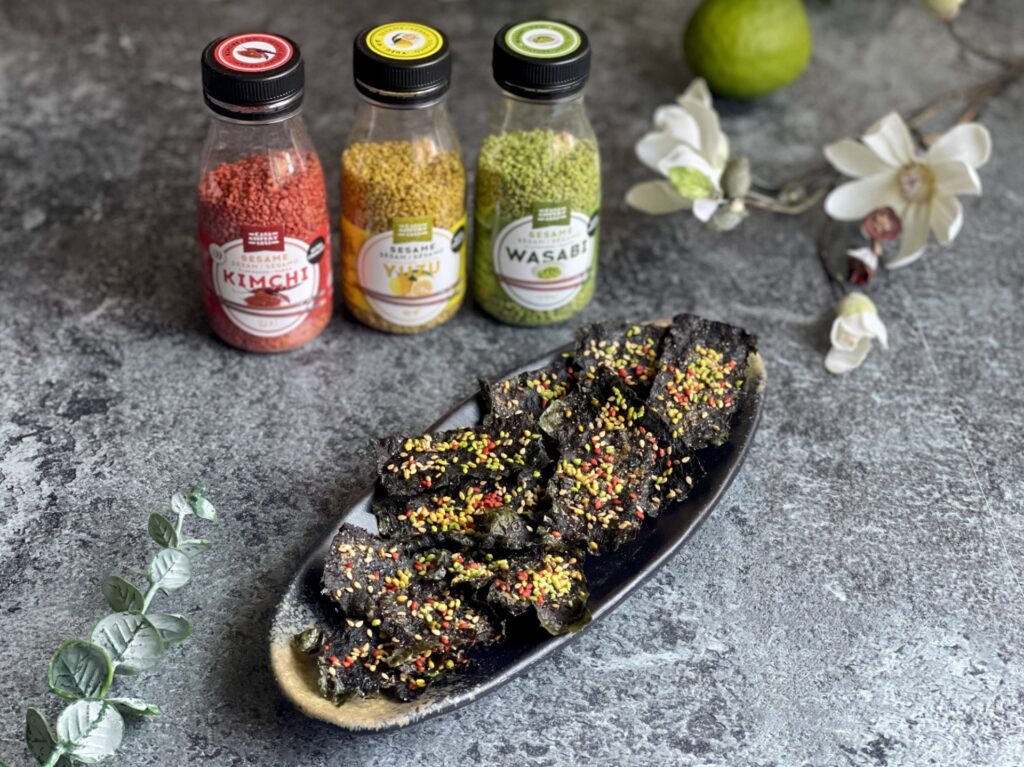 SNACKS DE ALGA NORI AL HORNO